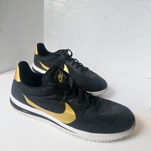 Nike Cortez Ultra QS "Black Metallic Gold" Bruno Mars Super Bowl Mens Size 9.5